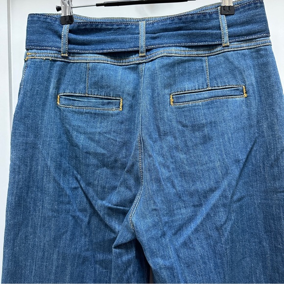 ANTHROPOLOGIE Pilcro High Rise Crop Wide Leg Jeans w/ Belt - Picture 6 of 13